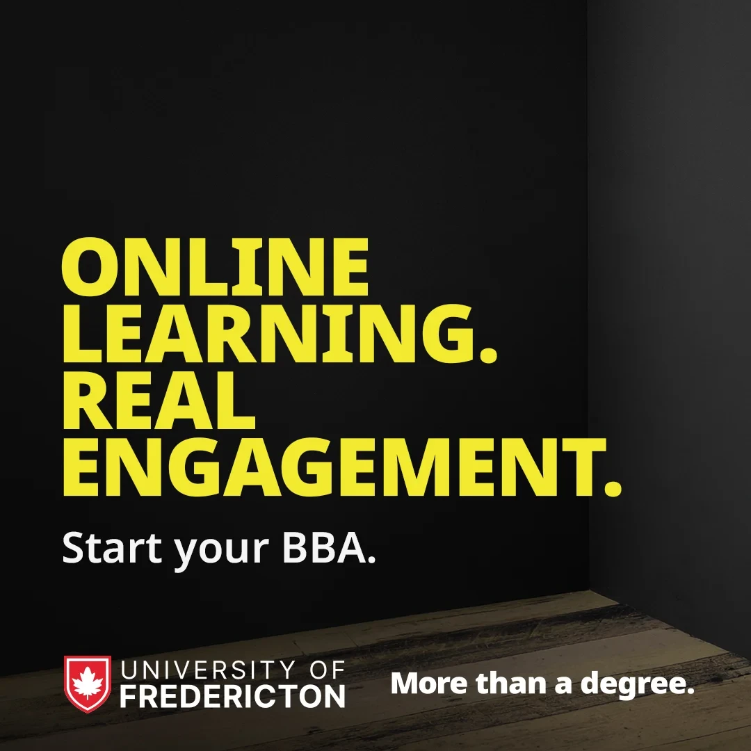 UFred “Online learning. Real engagement. Start your BBA.” social ad