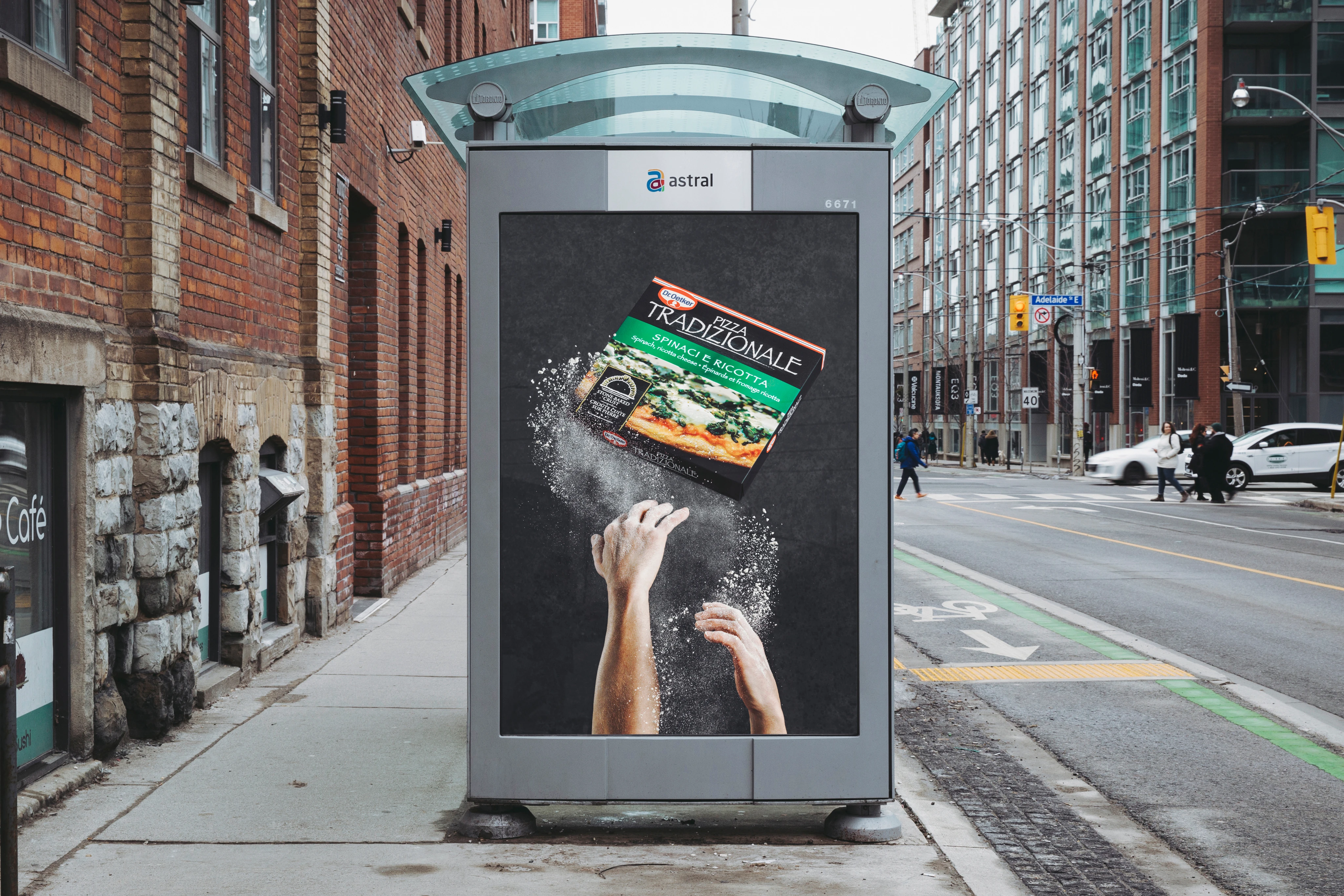 Tradizionale campaign on an outdoor advertising display
